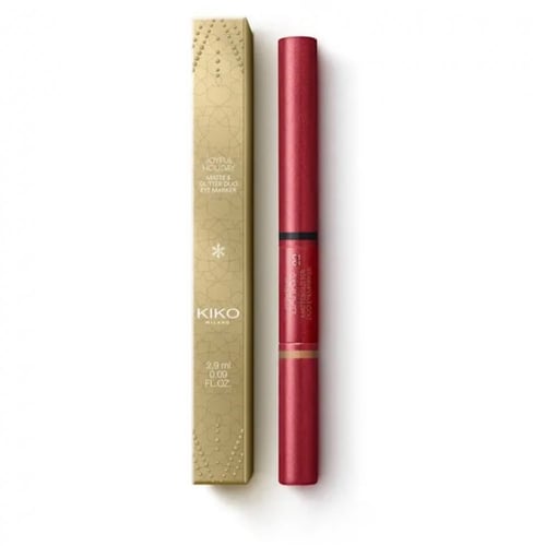 KIKO MILANO Joyful Holiday Matte&Glitter Duo Eyema...