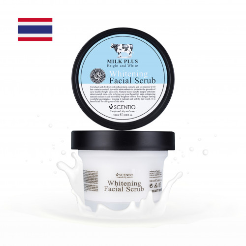 مقشر الوجه بالحليب للتبييض مع مساعد الإنزيم Q10 من...