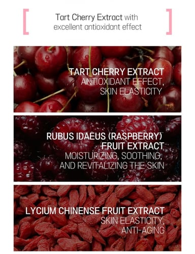 ماسك سوبر فود بالكرز للحفاظ على مناعة وصحة البشرة...