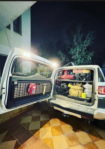 Toyota FJ Fold down table