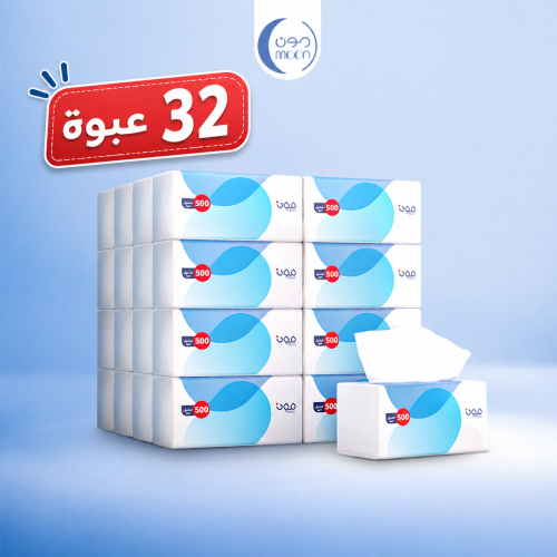 بكج 32 عبوة منديل 500 ناعمة