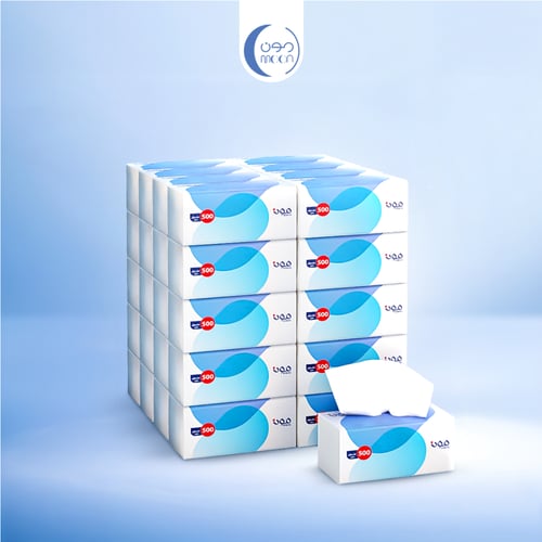 مجموعة مناديل 500 الناعمة + 6 رول ماكس 150 متر