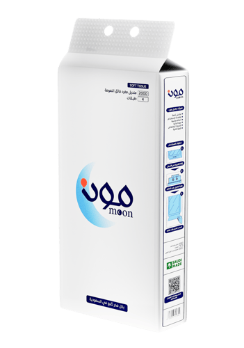 بكج مناديل مون الطويلة 2000 منديل 5 عبوات + 2 هدية