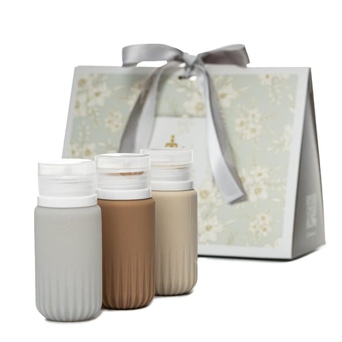 توزيعات 10 حبات من شنطة الاستحمام مع 3 عبوات فارغة