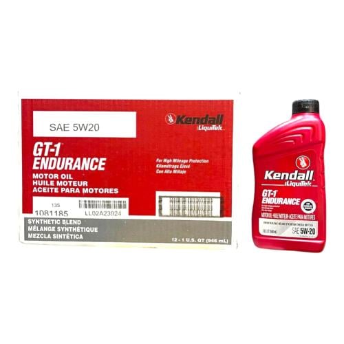 زيت محرك كيندال نصف تخليقي Kendall 5W20 كرتون 12 ع...