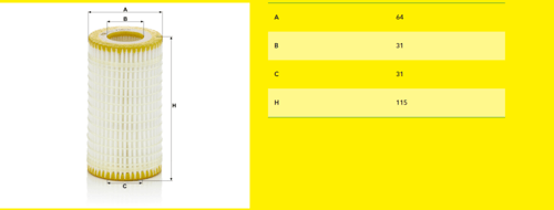 فلتر زيت بي ام دبليو 11427953129 مان فلتر MANN Fil...