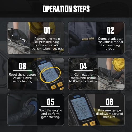 جهاز فحص ضغط زيت القير اوتول AUTOOL PT650