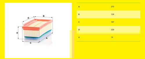 فلتر هواء رينو داستر مان فلتر MANN Filter C27030