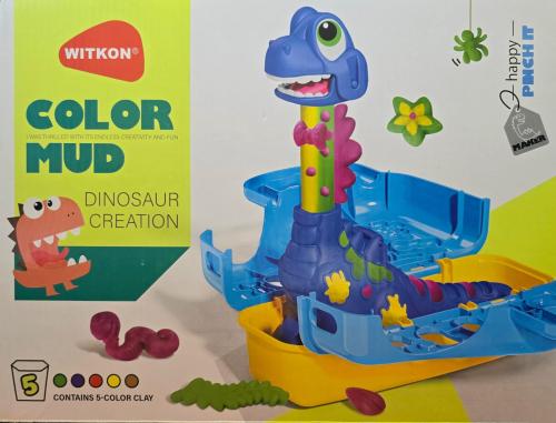 664L صلصال ديناصور مع 5عبوات ملونة