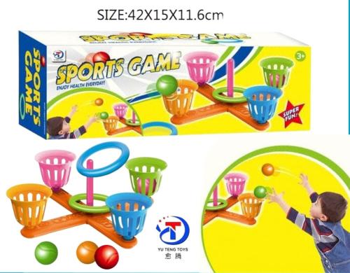 3246 باسكت 4هدف مع كور ملونة وحلقات