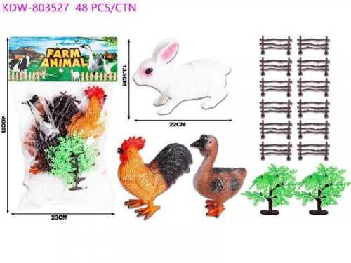 803527 ارنب وطيور المزرعة حجم كبير كيس 3 حبات