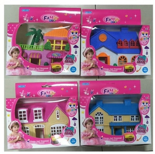 SL32512 بيت عروسة صغير 4 اشكال والوان
