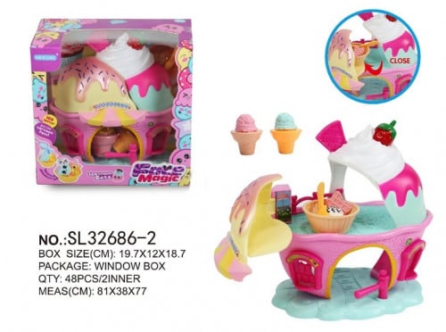 SL32686-2 استاند بيع ايس كريم بلاستيك