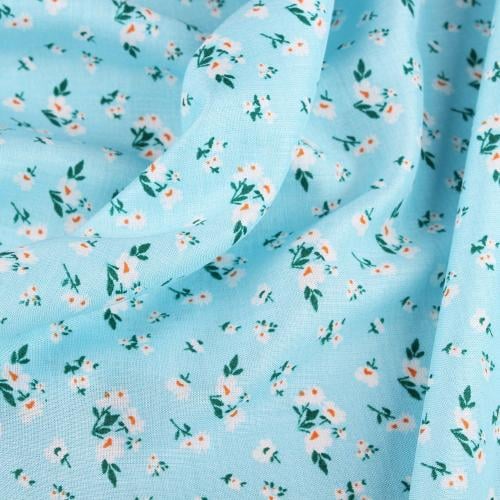 قماش فسكوز أزرق ناعم