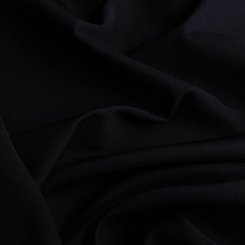 قماش كريب ستان أسود كوري