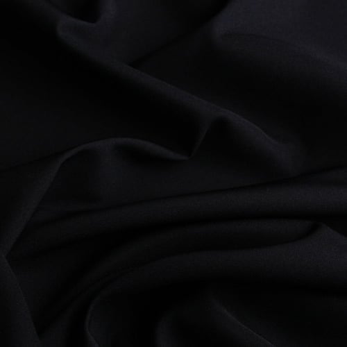 قماش كريب ستان أسود كوري