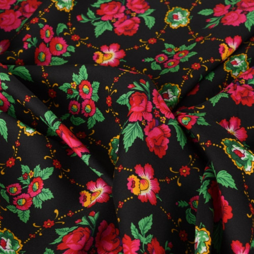 شالكي مشجر أسود - قطعة 1.65 متر