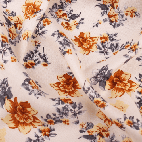 قماش رايون أبيض عاجي