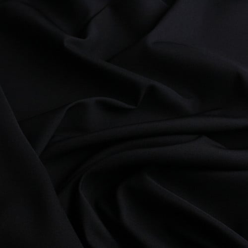 قماش كريب ستان أسود كوري