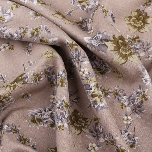 قماش رايون رمادي زيتي