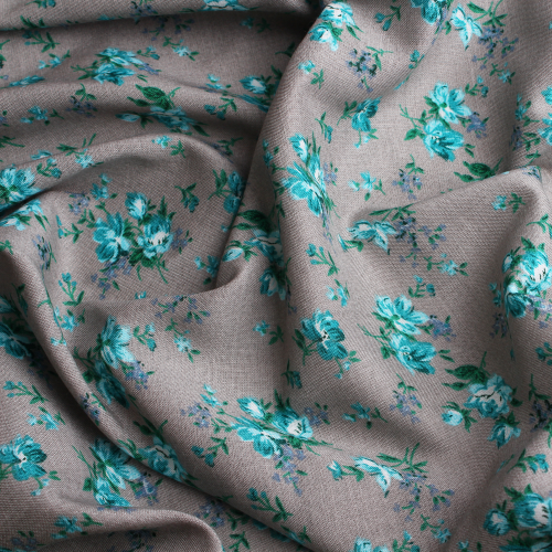 قماش فسكوز رمادي