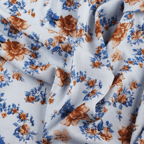 قماش رايون أزرق سماوي