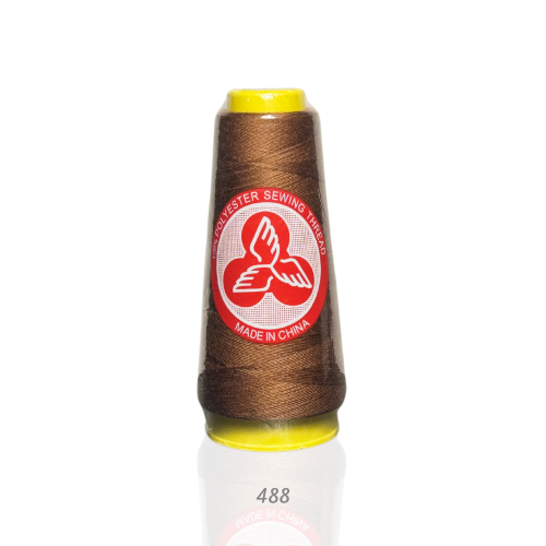 خيوط خياطة بوليستر- بني زاهي 488