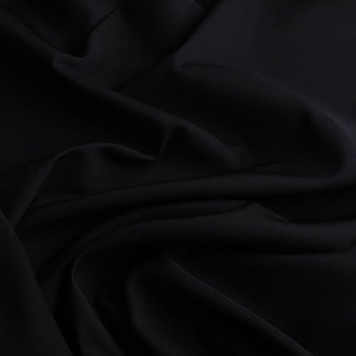 قماش كريب ستان أسود كوري