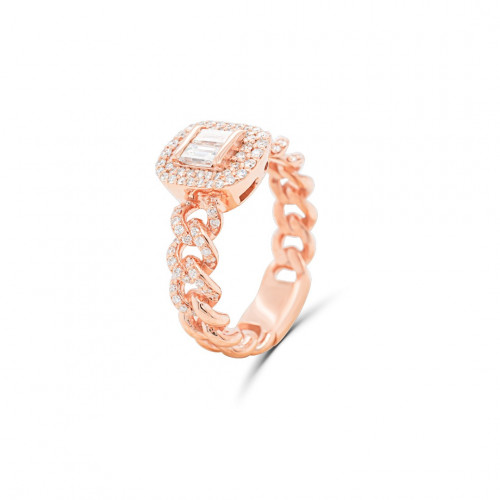 خاتم ذهب والماس (R6467)