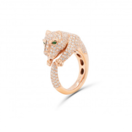 خاتم ذهب والماس (R7858)