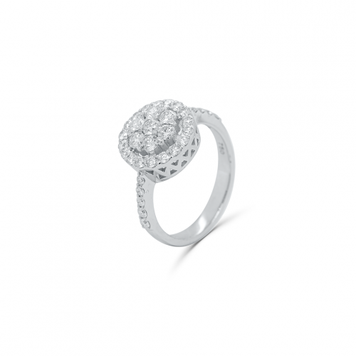 خاتم ذهب والماس (R6670)