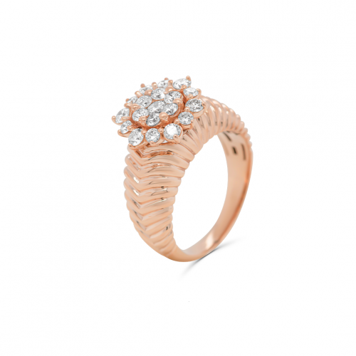خاتم ذهب والماس(R6720)