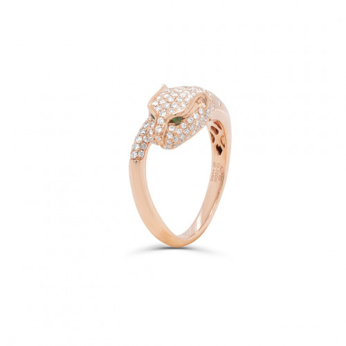 خاتم ذهب والماس (R7566)