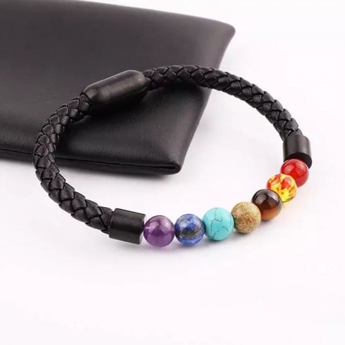 اساور احجار الشاكرات الجلد