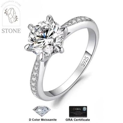 خاتم موزنايت 1.5 قيراط