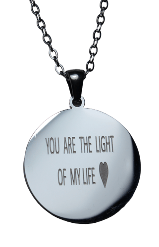 تعليقة سيارة - فضية دائرية - حجم كبير - تصميم خاص