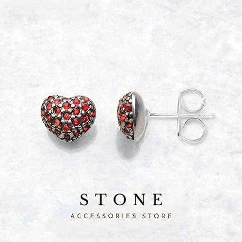 Pink Heart Earrings