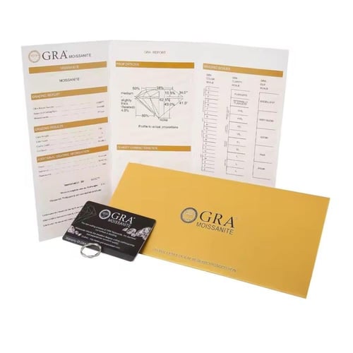 خاتم موزنايت 1.5 قيراط