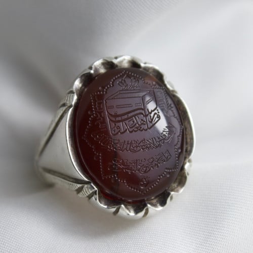 عقيق كرزي يماني مخطوط