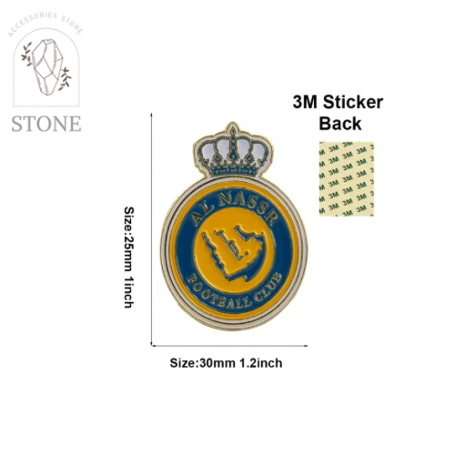 نادي النصر السعودي - استيكر معدني 3M