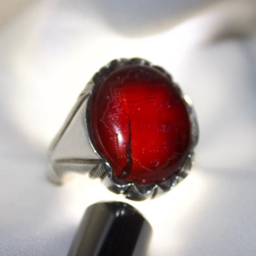 عقيق كرزي يماني مخطوط