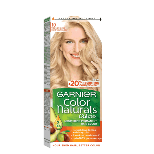 جارنييه صبغة شعر كولور ناتشرالز أشقر ثلجي فاتح 10