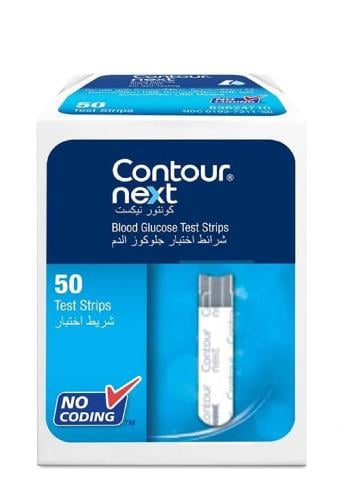 كونتور نيكست شرائط قياس السكر في الدم 50 قطعة