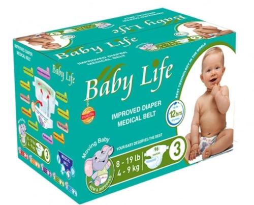 حفاضات بيبي لايف كلوت مقاس 3 بوكس 96 قطعة