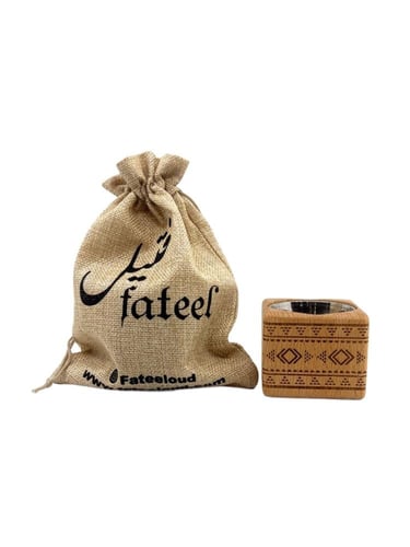 مبخر مكعب مزدوج بحامل فتيل وصحن للفحم حفر ليزر