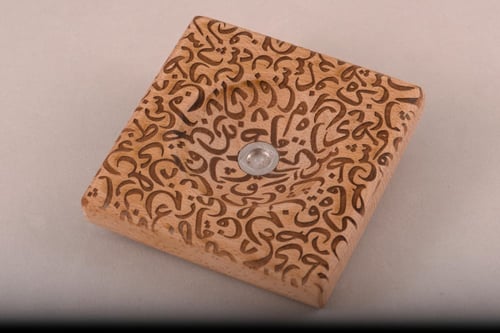 قاعدة فتيل عود المربعة حفر ليزر