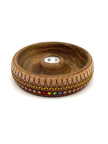 مبخر خشب دائري حفر ليزر بتصميم القط العسيري