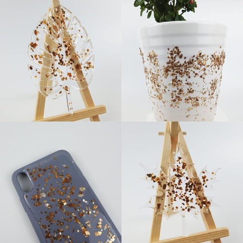 رقائق معدنيه بودره للاعمال الفنيه فضي