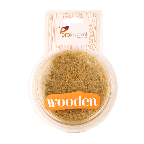 فرشاة شعيرات الخيول مع القطن للتدليك الجاف