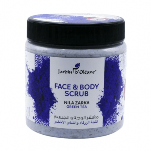 مقشر بالنيلة الزرقاء والشاي الاخضر من جاردن اوليان